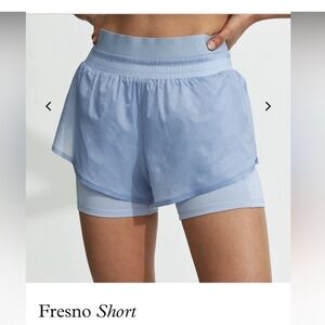 Varley Fresno Running Shorts in Zen Blue